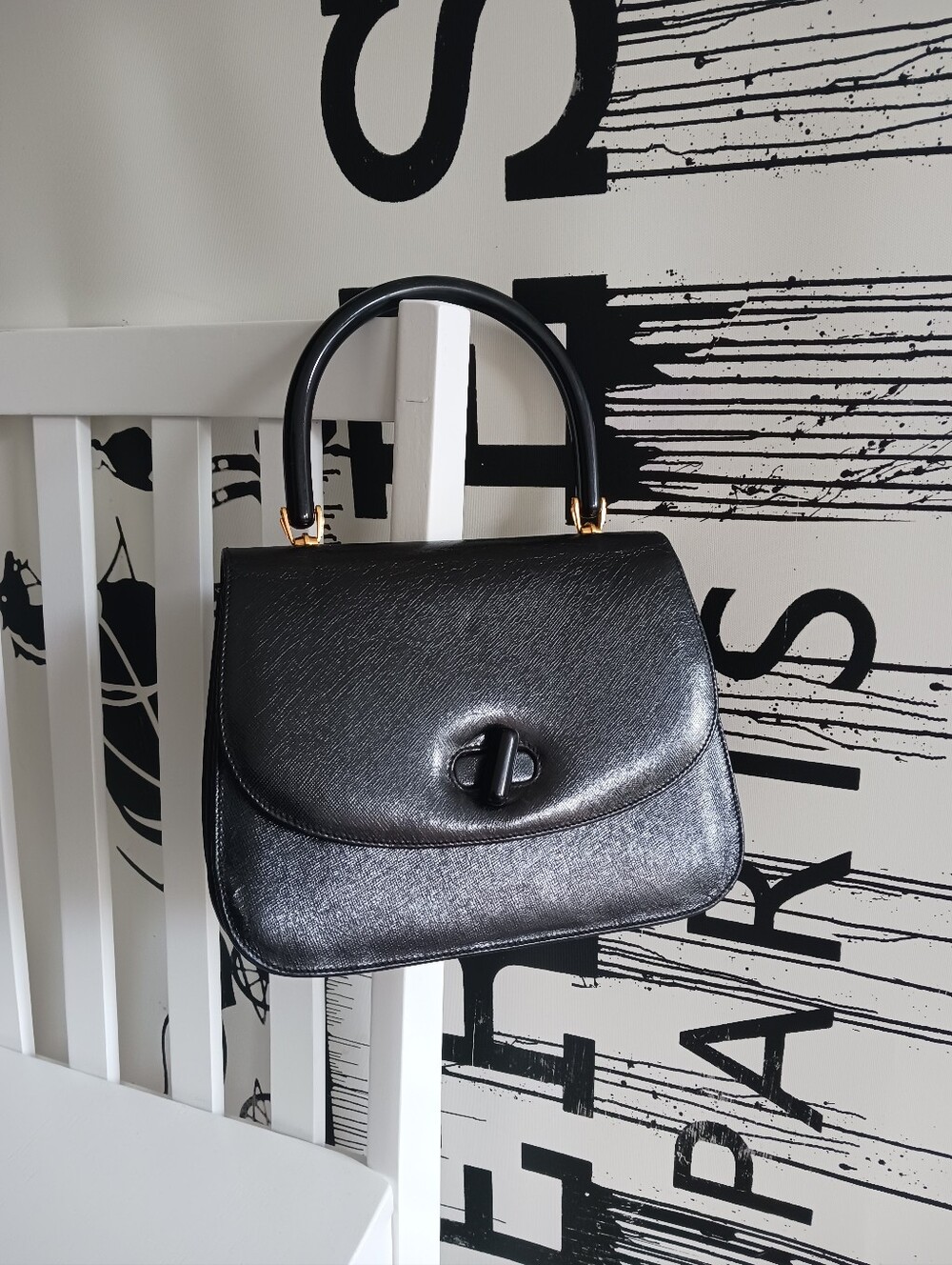 Vintage Black Gucci Handbag